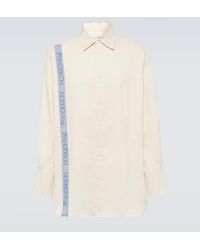 JW Anderson - Striped Cotton And Linen Shirt - Lyst