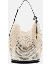 Alaïa - Borsa A Secchiello Hip Large Con Pelle - Lyst