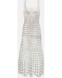 Chloé - Crochet Silk Maxi Dress - Lyst