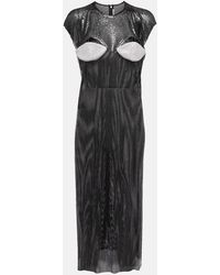 Christopher Kane - Crystal-Embellished Cutout Midi Dress - Lyst