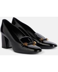 KHAITE - Elio Patent Leather Loafer Pumps - Lyst