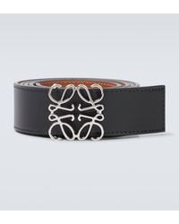 Loewe - Anagram Leather Belt - Lyst