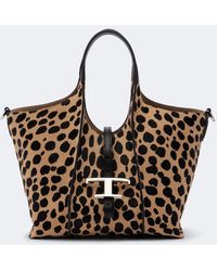 Tod's - Tbs Small Calf Hair Top-Handle Bag - Lyst