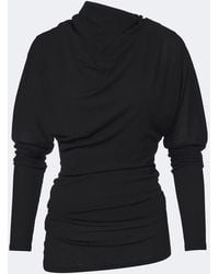 Proenza Schouler - Golda Draped Jersey Top - Lyst