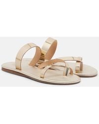 Ancient Greek Sandals - Daphnae Metallic Leather Sandals - Lyst