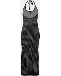 Courreges - Holistic Sheer Cotton Midi Dress - Lyst
