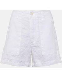 Velvet - Fallon Linen Shorts - Lyst
