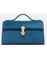 SAVETTE - Symmetry Pochette Small Suede Top-Handle Bag - Lyst