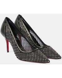 Christian Louboutin - Salones Apostropha 80 De Malla Adornados - Lyst