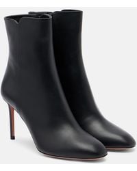 Aquazzura - Sellier 85 Leather Ankle Boots - Lyst