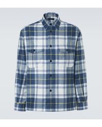dunhill - Plaid Cashmere Overshirt - Lyst