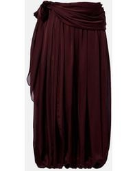 Zimmermann - Luna Silk Satin Chiffon Balloon Pants - Lyst