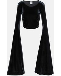 Vetements - Velvet Crop Top - Lyst