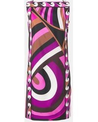 PUCCI - Iride Silk Twill Minidress - Lyst