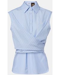 Loewe - Paula's Ibiza Striped Cotton Poplin Shirt - Lyst