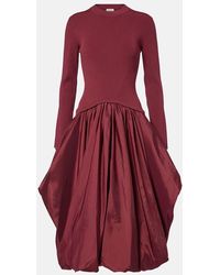 Jonathan Simkhai - Vestido Midi Kenlie De Tafetan - Lyst