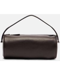 The Row - Tote Bag Round '90S Aus Leder - Lyst