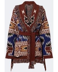 Alanui - Cardigan The Amazing Journey En Laine Melangee - Lyst