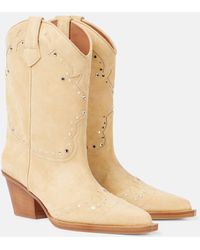 Paris Texas - Janice 60 Suede Cowboy Boots - Lyst