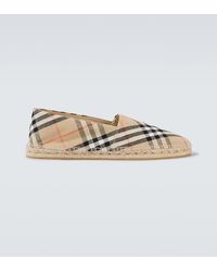 Burberry - Check Espadrilles - Lyst