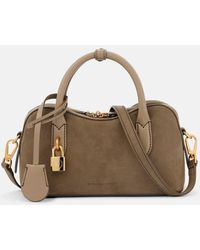 Stella McCartney - Schultertasche Ryder Small Aus Velourslederimitat - Lyst