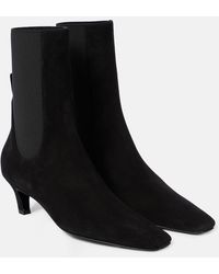 TOTEME - 50 Suede Ankle Boots - Lyst