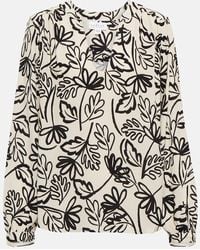 Velvet - Printed Crepe Blouse - Lyst