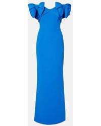Rebecca Vallance - Antonella Bow-Detail Taffeta Gown - Lyst