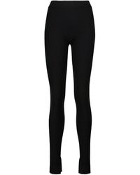 Slacks and Chinos Leggings JOSEPH Synthetic Gabardine Stretch Leggings in Navy Black Womens Clothing Trousers 