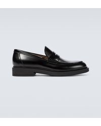 Gianvito Rossi - Harris Leather Loafers - Lyst