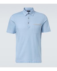 ZEGNA - Polo De Pique De Algodon - Lyst