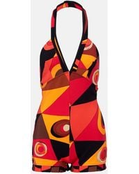 PUCCI - Occhi Halterneck Romper - Lyst