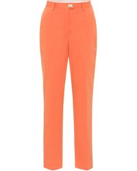 Orange straight pants Clearance