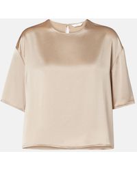 Leset - Barb Satin T-Shirt - Lyst
