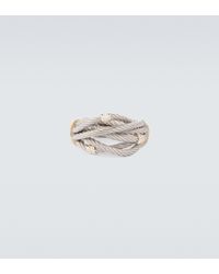 Bottega Veneta Ring Cord aus Sterlingsilber - Weiß