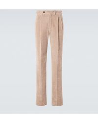 Incotex - Cotton Corduroy Straight Pants - Lyst