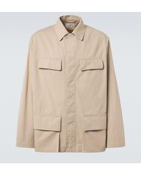 Lemaire - Cotton Twill Overshirt - Lyst