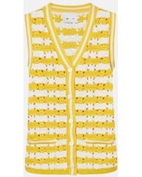 The Upside - Goldie Watson Cotton Crochet Vest - Lyst