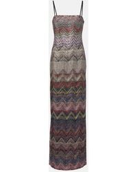 Missoni - Zig Zag Embellished Maxi Dress - Lyst