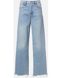 FRAME - The Collegiate Wide-Leg Jeans - Lyst