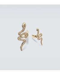 Sydney Evan - Snake 14Kt Cufflinks With Diamonds - Lyst