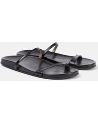 The Row - Sandalen Hugh Aus Leder - Lyst