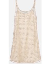 STAUD - Minikleid Aurielle Aus Tuell Mit Pailletten - Lyst
