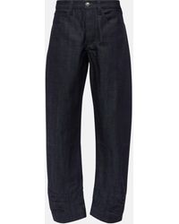 Jil Sander - Tapered Cropped Mid-rise Jeans - Lyst