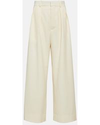 Wardrobe NYC - Low-Rise Wide-Leg Wool Pants - Lyst
