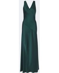 Max Mara - Elegante Satin Maxi Dress - Lyst