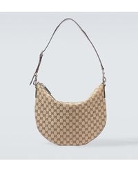 Gucci - B Gg Canvas Medium Shoulder Bag - Lyst