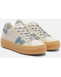 Hogan - Crosswind Leather Sneakers - Lyst
