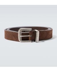 Brunello Cucinelli - Suede Belt - Lyst