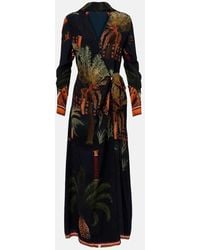 Johanna Ortiz - Printed Silk Wrap Dress - Lyst